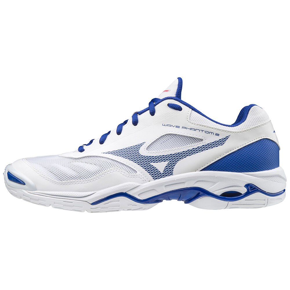 Mizuno Wave Phantom 2 - Bayan Hentbol Ayakkabısı - Beyaz/Mavi/Pembe Türkiye (TIWMVK-280)